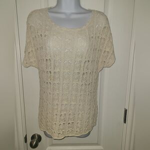 Coldwater Creek Crochet knit top